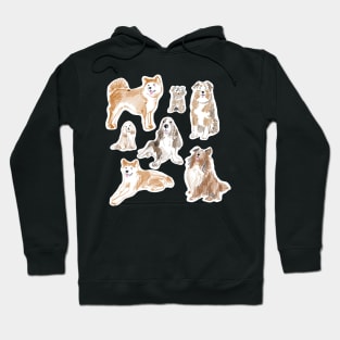 Pencil drawn dog Hoodie